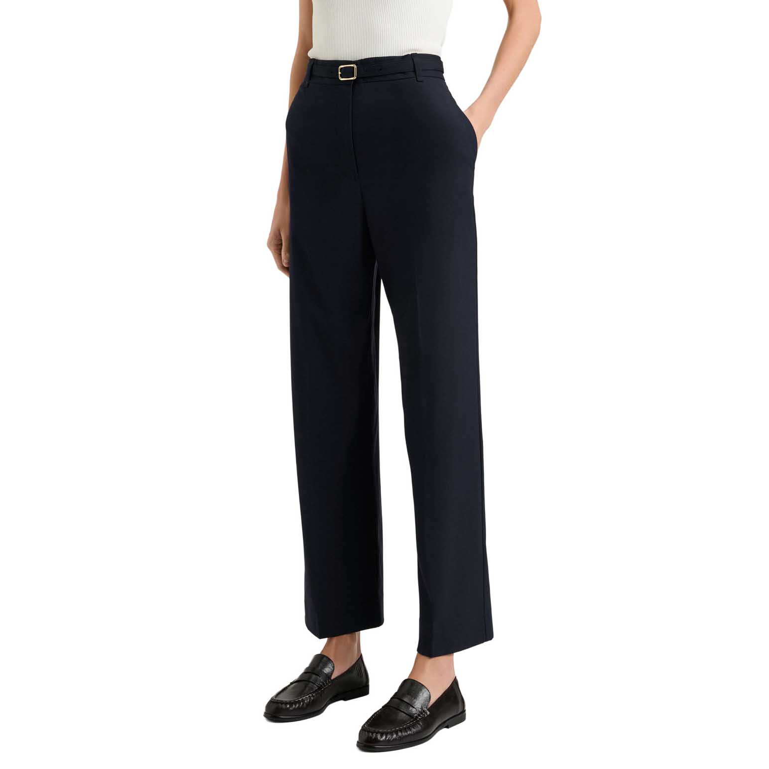 Veronika Maine Stretch Suiting Wide Leg Pant